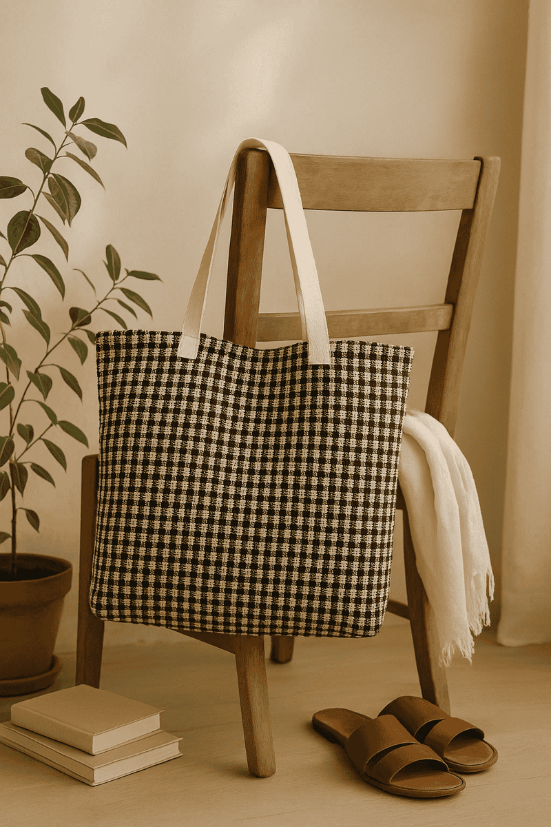 Akhirah Tote- Black and White