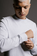 Carbontree Organic Cotton Men Mist Mel Mens Carbon Sweatshirt