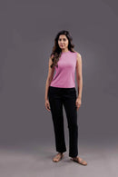 Carbontree Bamboo Women Wild Rose Highneck Tank Top
