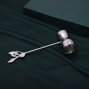 Pravaah Patram Bar Set, Solid Brass Handles, Luxury Gifting, Chrome Finish