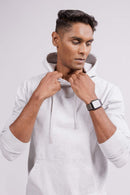 Carbontree Organic Cotton Men Mist Mel Mens Carbon Hoodies