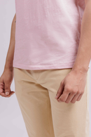 Carbontree Organic Cotton Men Vintage Pink Mel Carbon Lightweight T-Shirt