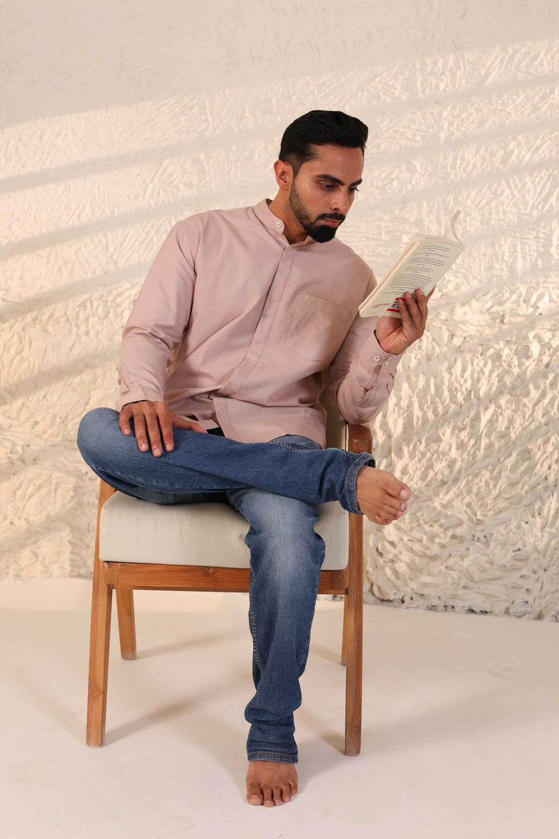 Islands of Loom Organic Cotton Men's Beige Terrene Shirt