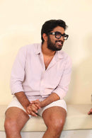 Islands of Loom Organic Hemp Men's Lilac Breeze Shirt