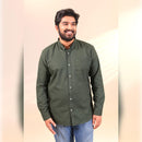 Islands of Loom Organic Cotton Men's Forest Green Rainforest Shirt