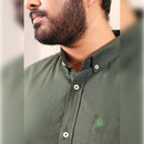 Islands of Loom Organic Cotton Men's Forest Green Rainforest Shirt