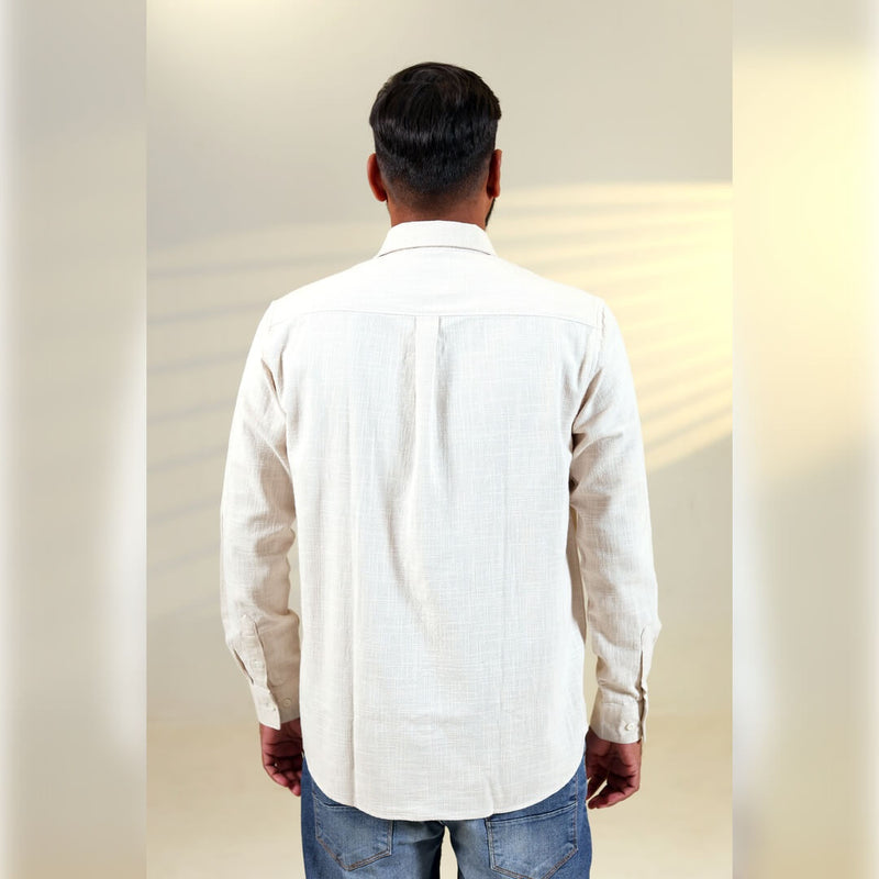 Islands of Loom Organic Hemp Men's Oat Meal Dune Shirt