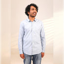 Islands of Loom Organic Cotton Men's Sky Blue Azure Shirt