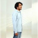 Islands of Loom Organic Cotton Men's Sky Blue Azure Shirt