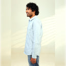 Islands of Loom Organic Cotton Men's Sky Blue Azure Shirt