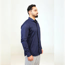 Islands of Loom Organic Cotton Men's Navy Blue Deep Sea Shirt