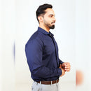 Islands of Loom Organic Cotton Men's Navy Blue Deep Sea Shirt