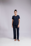Carbontree Women Mid Night Navy Bamboo Tee