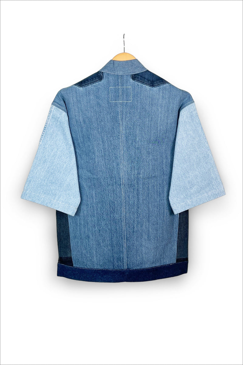 Un Denim - 100% Cotton Unisex Upcycled Denim Kimono Jacket | 184