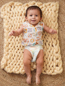 Greendigo Organic Cotton Pack of 3 Jhablas for Newborn Babies - White