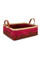GreenKraft Blush Handcrafted Bamboo Tray - Set of 2