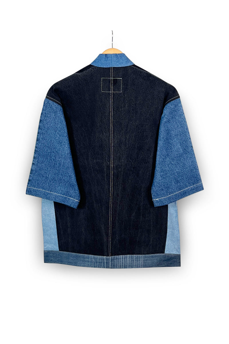 Un Denim - 100% Cotton Unisex Upcycled Denim Kimono Jacket | 193