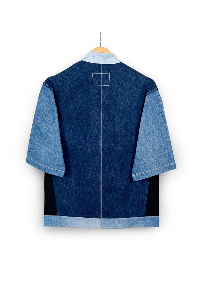 Un Denim - 100% Cotton Unisex Upcycled Denim Kimono Jacket | 173