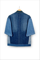 Un Denim - 100% Cotton Unisex Upcycled Denim Kimono Jacket | 176