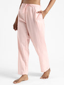 Livbio Organic Cotton & Naturally Dyed Hand Spun & Hand Woven Womens Rose Pink Pants