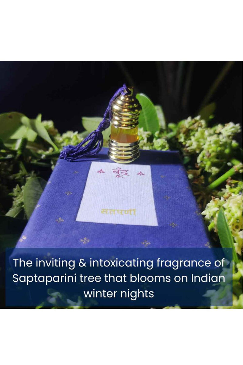 Boond Fragrances Navy Blue सतपर्णी | Satparni Natural Perfume Oil (Saptaparni Tree Attar)