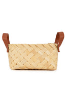 GreenKraft Avella Handcrafted Bamboo Basket with Handles - Set of 2