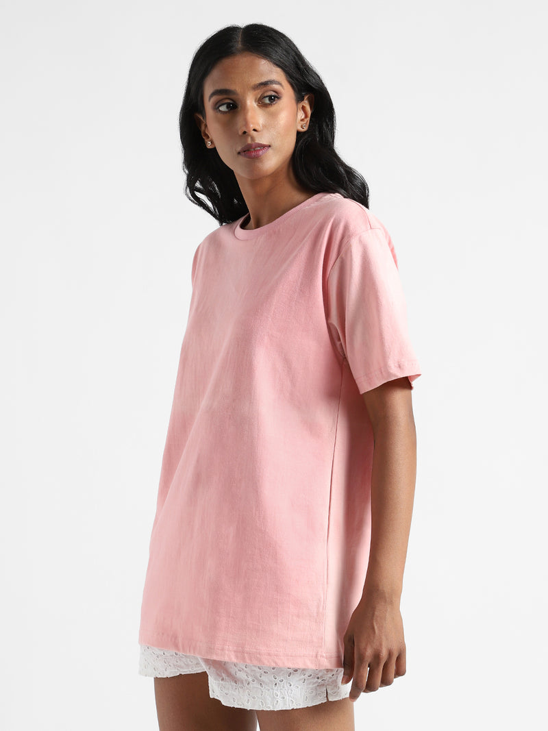 Livbio Organic Cotton & Naturally Dyed Light  Women's Pink T-shirt
