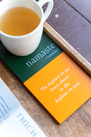 Ethically made Namaste Coasters (Set of 4)