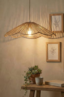 GreenKraft Petal handcrafted Banana Bark Lampshade - Medium