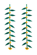 GreenKraft Shubh Handcrafted Bamboo Door Hanging for Decor - Set of 2