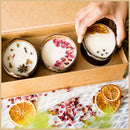 Thenga Eco-Friendly Coconut Diwali Candles Gift Box - Set of 3 Candles | Spice, Rose & Orange Pepper Soy Wax Candles 100 gm