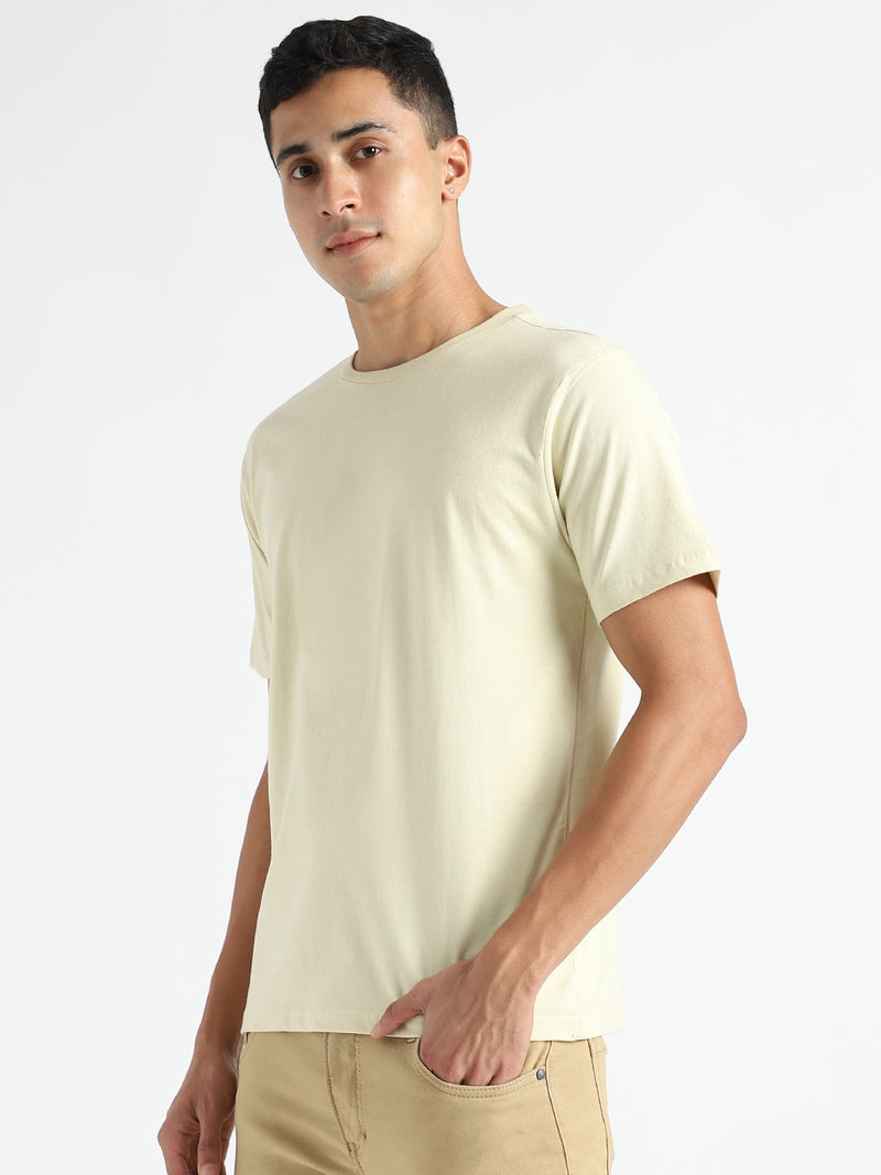 Livbio Organic Cotton & Naturally Dyed Turmeric Yellow Men's T-shirt