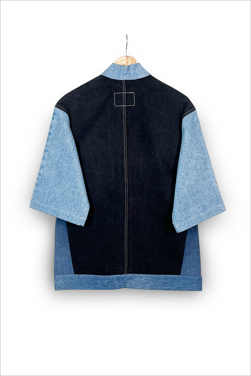 Un Denim - 100% Cotton Unisex Upcycled Denim Kimono Jacket | 178