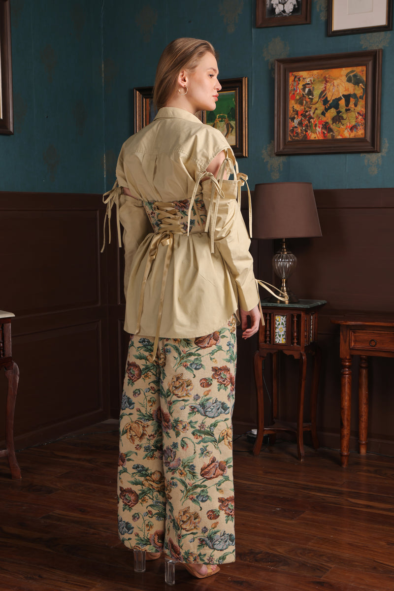 Label Muslin Daisy Charm Corset Pant Set