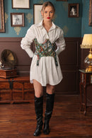 Label Muslin Sage Structure Corset Shirt