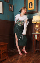 Label Muslin Ivy Drape Skirt Set