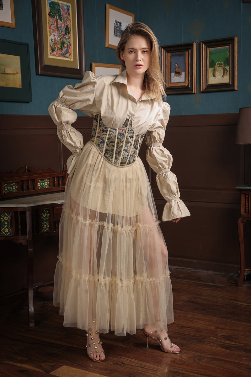 Label Muslin Golden Veil