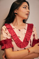 The Conscious Closet Smokey Pink Birdie Directed Short Detachable Dress