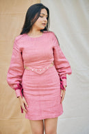 The Conscious Closet Rose Shell Detachable Dress in Linen