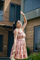 The Conscious Closet Roseshell Poppy Preach Dress in Handloom Cotton