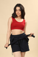 Carbontree Women Bold Red Bamboo Bra