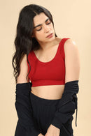 Carbontree Women Bold Red Bamboo Bra