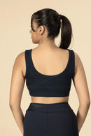 Carbontree Women Mid Night Navy Bamboo Bra