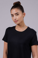 Carbontree Women Carbon Black Bamboo Tee