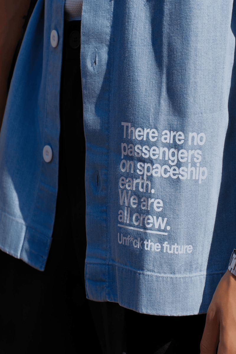 Un Denim  - Light Indigo Half-Sleeved Shirt | Lightweight Denim