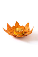 GreenKraft Lotus Handcrafted Bamboo Tealight Holder- Set of 2