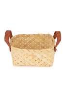 GreenKraft Avella Handcrafted Bamboo Basket with Handles - Set of 2