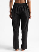 Livbio Organic Cotton & Naturally Dyed Hand Spun & Hand Woven Womens Iron Black Pants