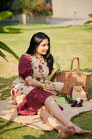 The Conscious Closet Smokey Pink Meadow Pod Long Detachable Dress