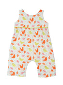 Greendigo Organic Cotton Pack of 1 Romper for Newborn Baby Girls - White